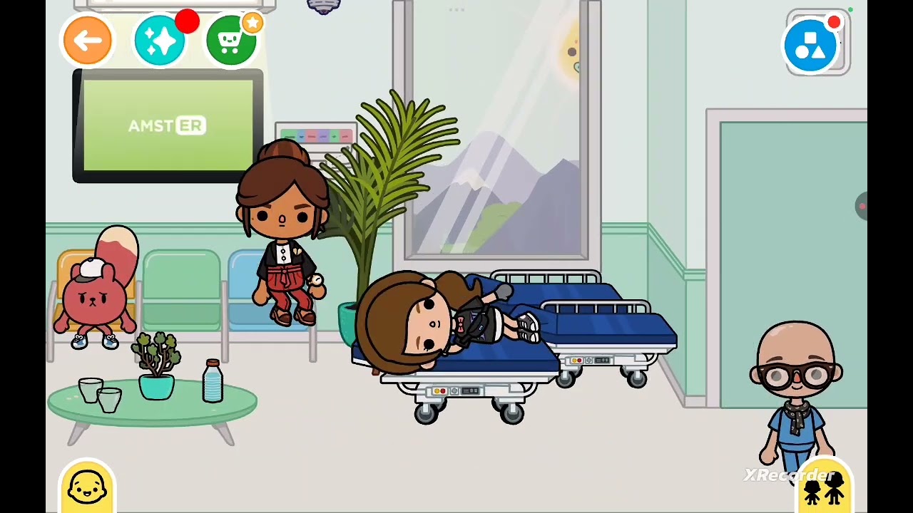 Our sister hao yu tirpped. She went to the hospital