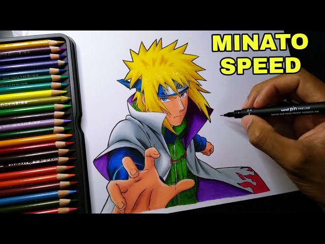 Speed drawing minato namikaze desenhar anime – Artofit