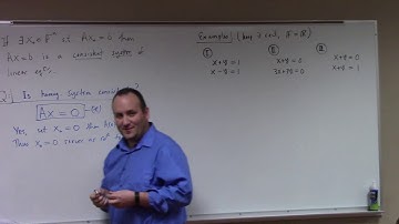 Linear Algebra: linear systems and Gaussian elimination, 1-21-19