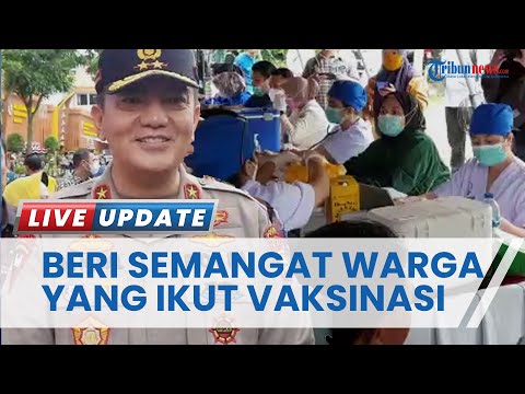 Kapolda Riau Beri Semangat Warga yang Ikuti Vaksinasi Merdeka, Pantau Situasi dan Kondisi di Lokasi