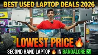 Lowest Price Used Laptop Market in Bangalore 😱 | Second Hand  HP DELL LENOVO , Laptops with Warranty