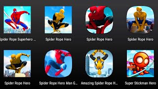 Spider Rope Super Hero Vice City Gangster Fighting,Gangster Crime City Battle,Super Swing Man