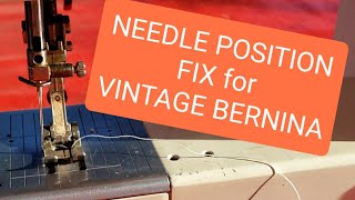 Fix Needle Position & Ball Bearing on Bernina 1030 Sewing Machine (1130 & 1230 are similar models)