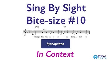 Sight singing and singing syncopation