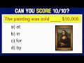 Mixed English Grammar Quiz Can You Pass This Test Challenge 16 