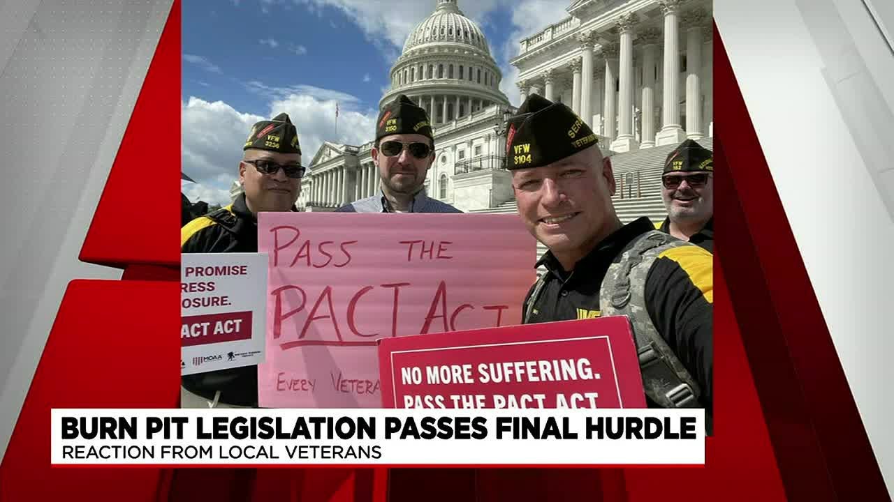 Veterans celebrate major win as PACT Act passes in U.S. Senate - YouTube