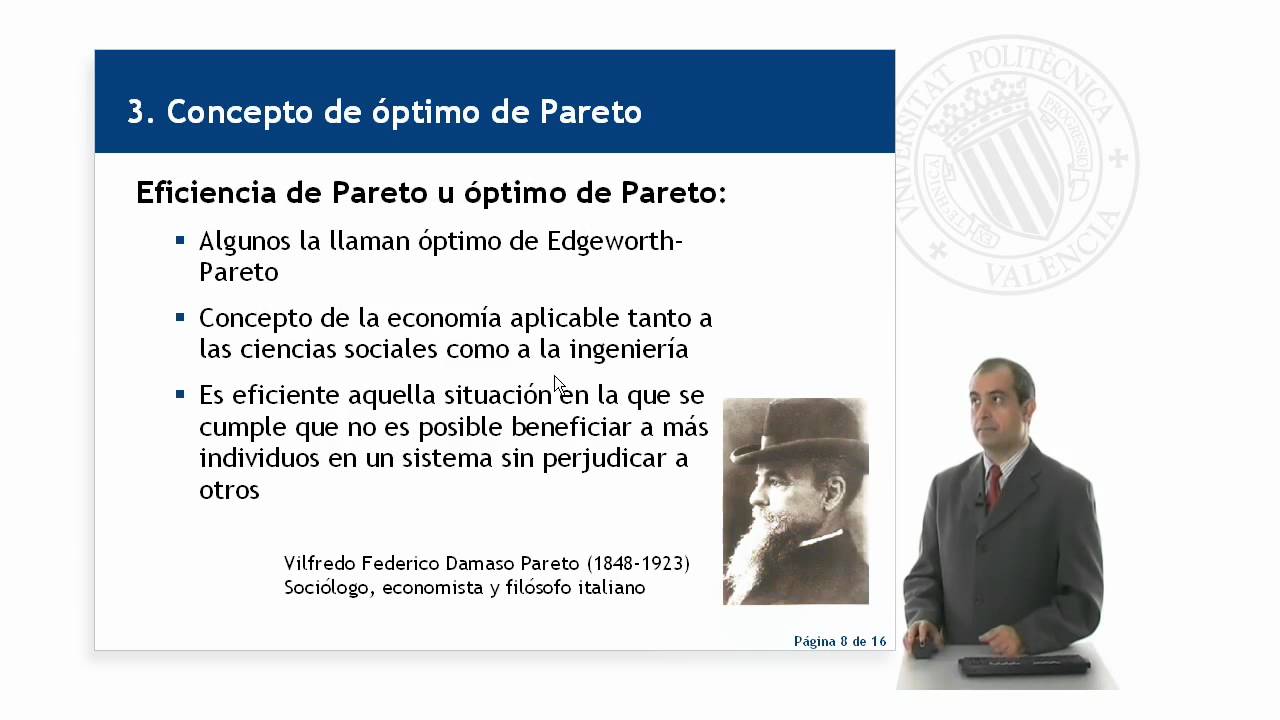 Óptimo de pareto en la optimización multiobjetivo | 3/8 | UPV