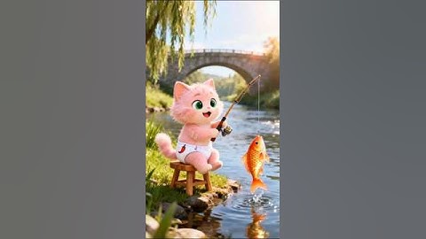 🐱🧜‍♀️Kitten Rescued the Mermaid #catvideo #cat #catshorts