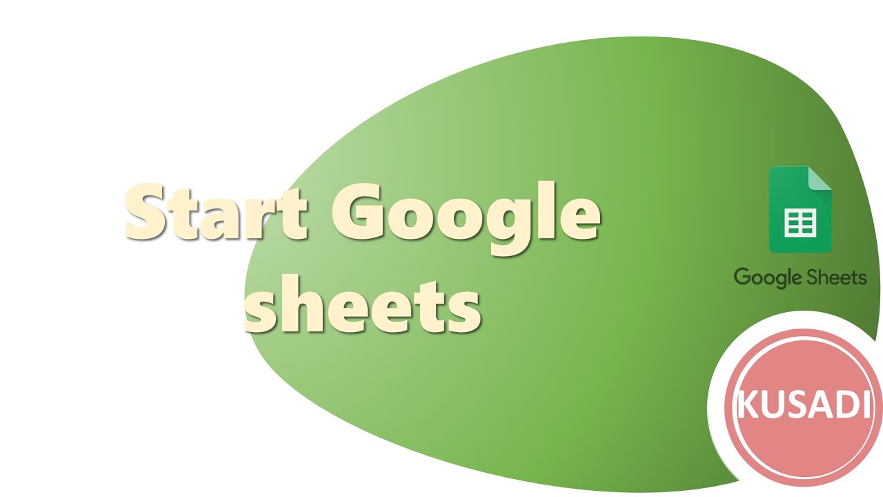 GOOGLE SHEET tutorial perkenalan - YouTube