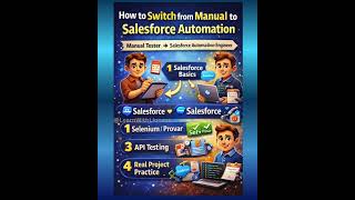 How To Switch From Manual To Salesforce Automation #salesforce #manualtesting #qa #job #sdet #test