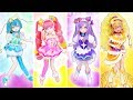 リカちゃん 粘土でプリキュアに変身♥キュアスター、キュアミルキー、キュアソレイユ、キュアセレーネの衣装を手作り✨スター☆トゥインクルプリキュア