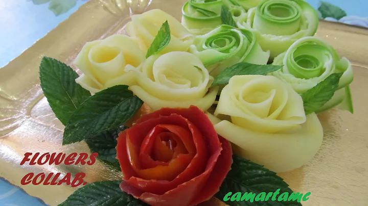 TUTORIAL: Come Realizzare le ROSE con le Verdure F...