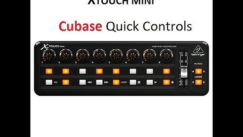 Cubase Quick Control Integration with Behringer Xtouch Mini