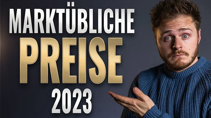 Marktbliche Preise fr Fotografen / Videografen 2023