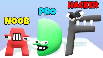 NOOB vs PRO vs HACKER - Merge Alphabet Lore