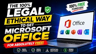 Get Microsoft Office 100% FREE & LEGALLY (No Cracks • No Piracy • No 3rd party  Activation Tools)