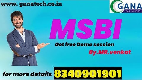 MSBI Tutorials for Beginners | Businesses intelligence Tutorial | Learn MSBI Training | Ganatech