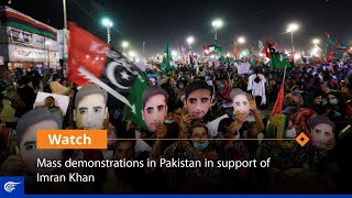 Mass demonstrations in Pakistan in support of Imran Khan screenshot 4
