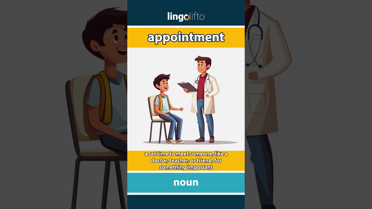 🇬🇧 Appointment Meaning : Flash Card : Learn English Vocabulary