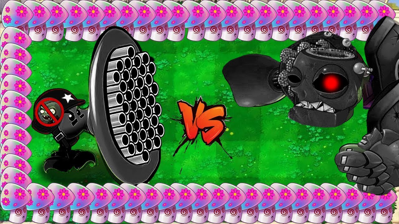 Doom Gatling Pea vs Hypno Shroom Attack ALL Zombies Zomboss Giga ...