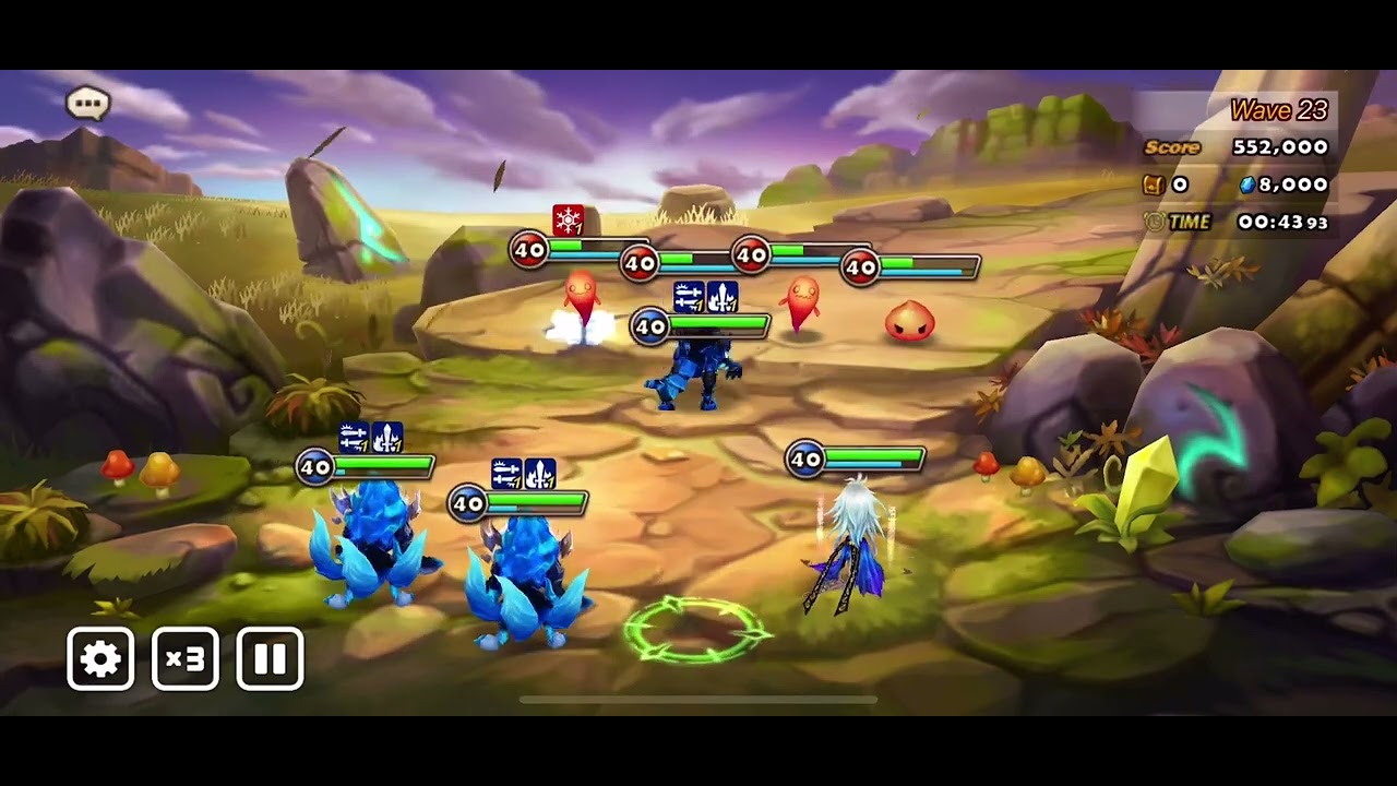 Summoner Wars: Monster Subjugation - Fire 30 Waves Clear Complete Team Guide using 4 mons Full Auto