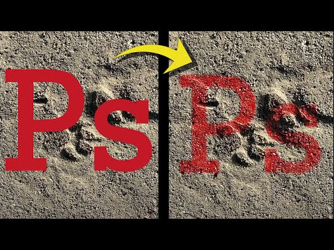 How to Add Text on a Surface using Displacement Map in Photoshop