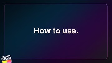 First Look at Modern Presentation For Final Cut Pro