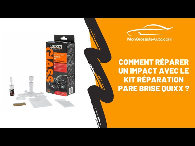  Miioto Kit Reparation Pare Brise, Kit de Réparation de Verre  Fissuré, Colle Pare Brise de Réparer Les éclats de Pare-Brise, Les Bulles,  Les Fissures en étoile et en Demi-Lune