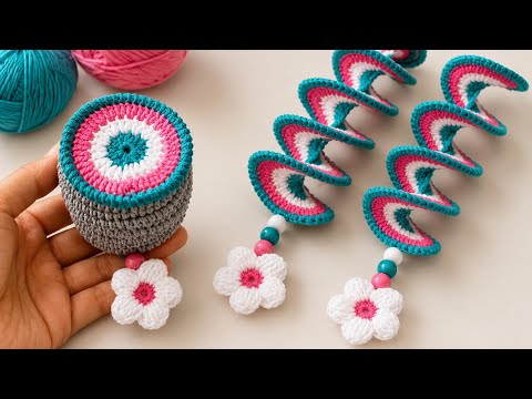 How to crochet a Wind Spinner With scrap Yarn 🧶 