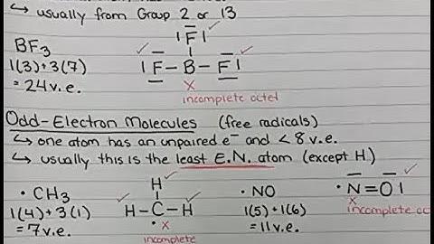 Bonding and Geometry - 16. Exceptions to the Octet Rule