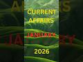 Top 10current affairs January2026 🤔😇 || GK Question #gk #gkfacts #bkgkstudy #gkinhindi 🤓💯