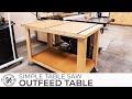 Simple Table Saw Outfeed Assembly Table | DIY Woodworking