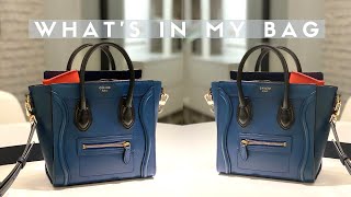 WHATS IN MY BAG ft. CELINE NANO LUGGAGE TOTE | First Impressions & thoughts