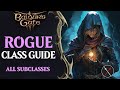 Baldurs gate 3 rogue guide  all subclasses thief arcane trickster assassin