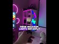 These Lights Make Any Setup Look Better. Hexagon wall lights #shorts #amazonfinds #desksetup #amazon