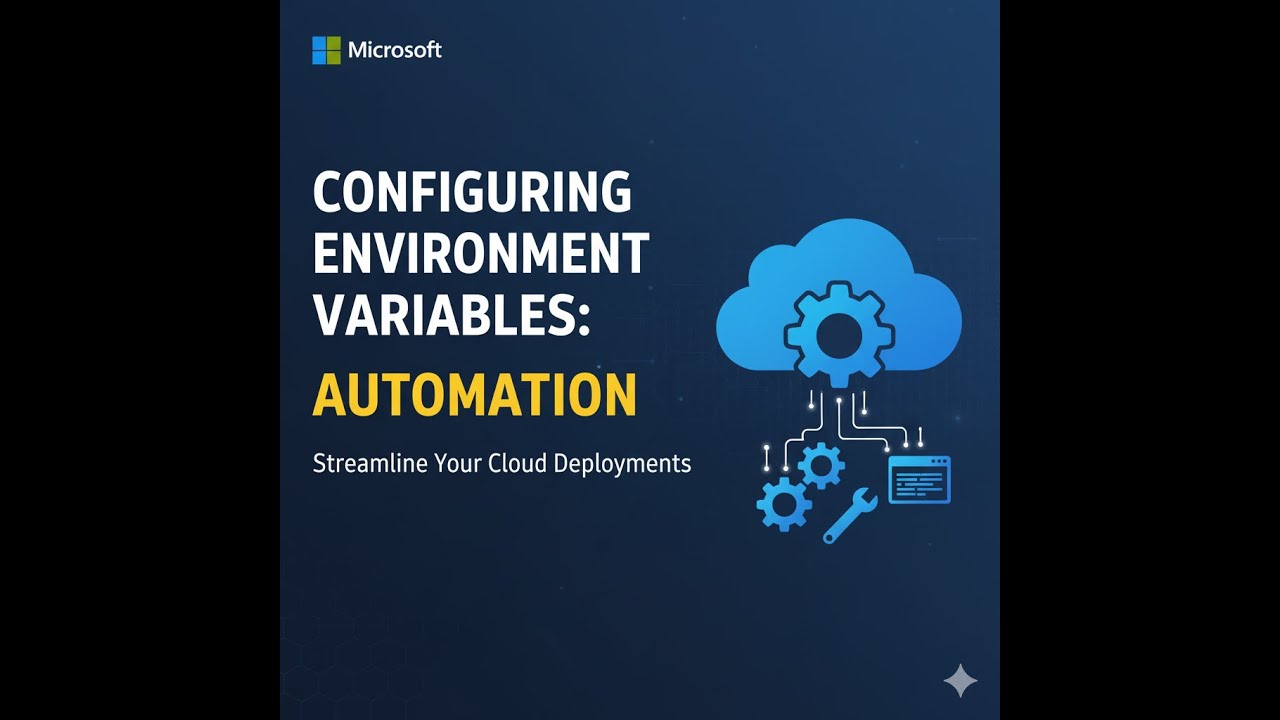 CONFIGURING ENVIRONMENT VARIABLES   AUTOMATION