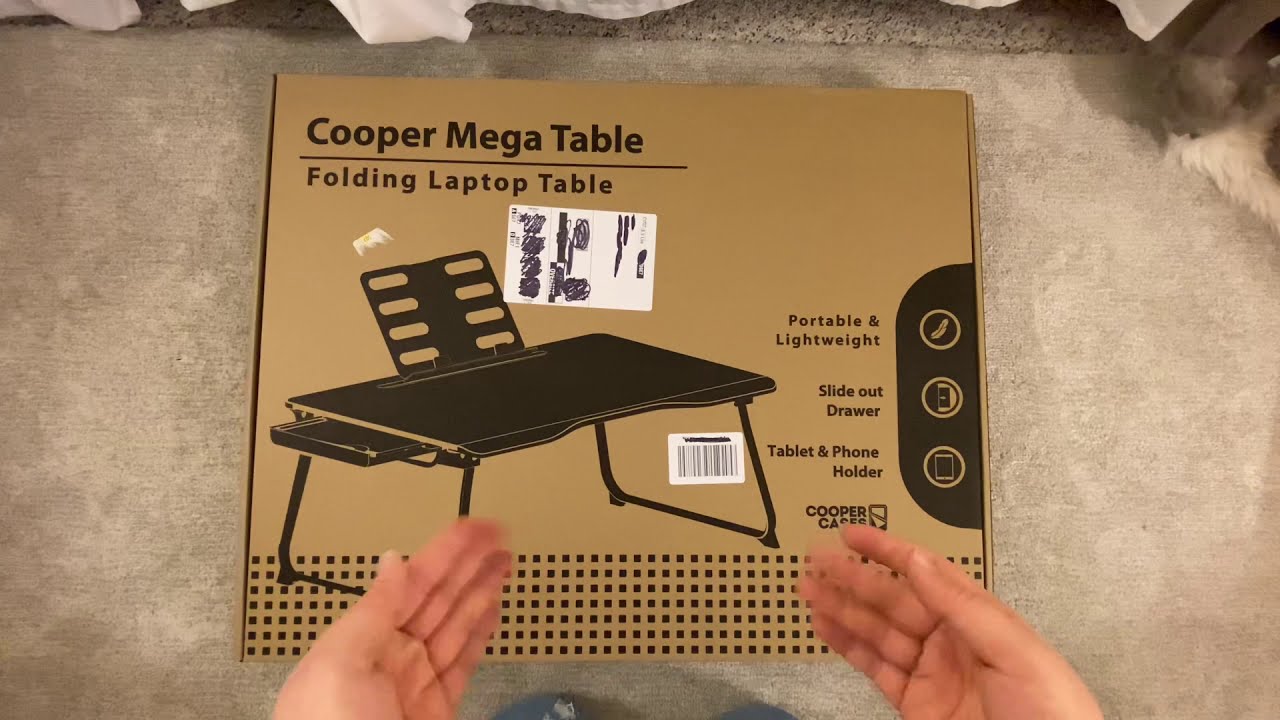 Cooper Mega Table | Folding Laptop Table| First Impressions Unboxing Video