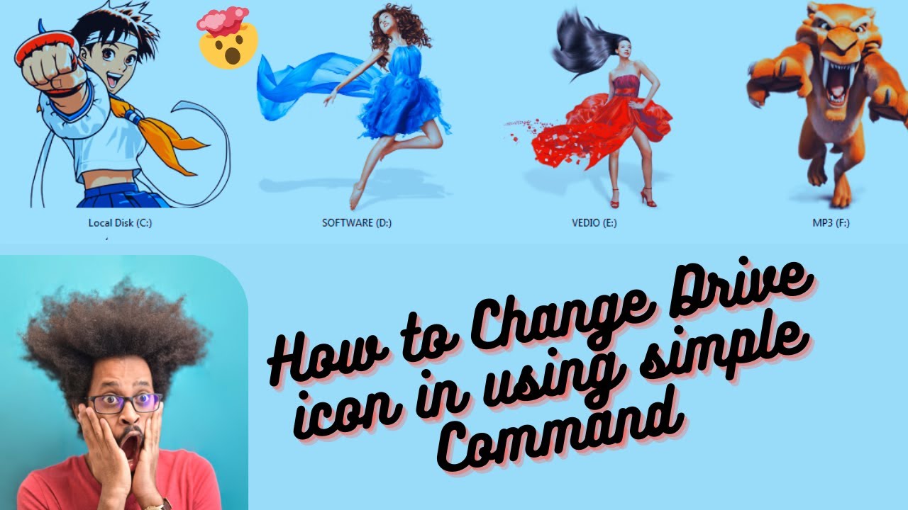 How to Change Drive icon in using simple Command - Shahriyar Tech Zone