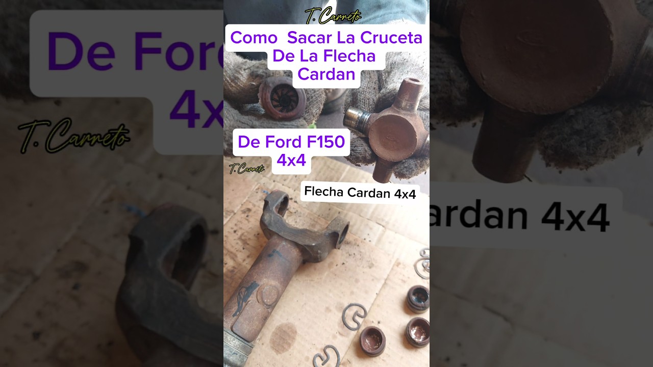 How to Remove the Cardan Shaft Cross Joint from a Ford F150 4x4 - YouTube