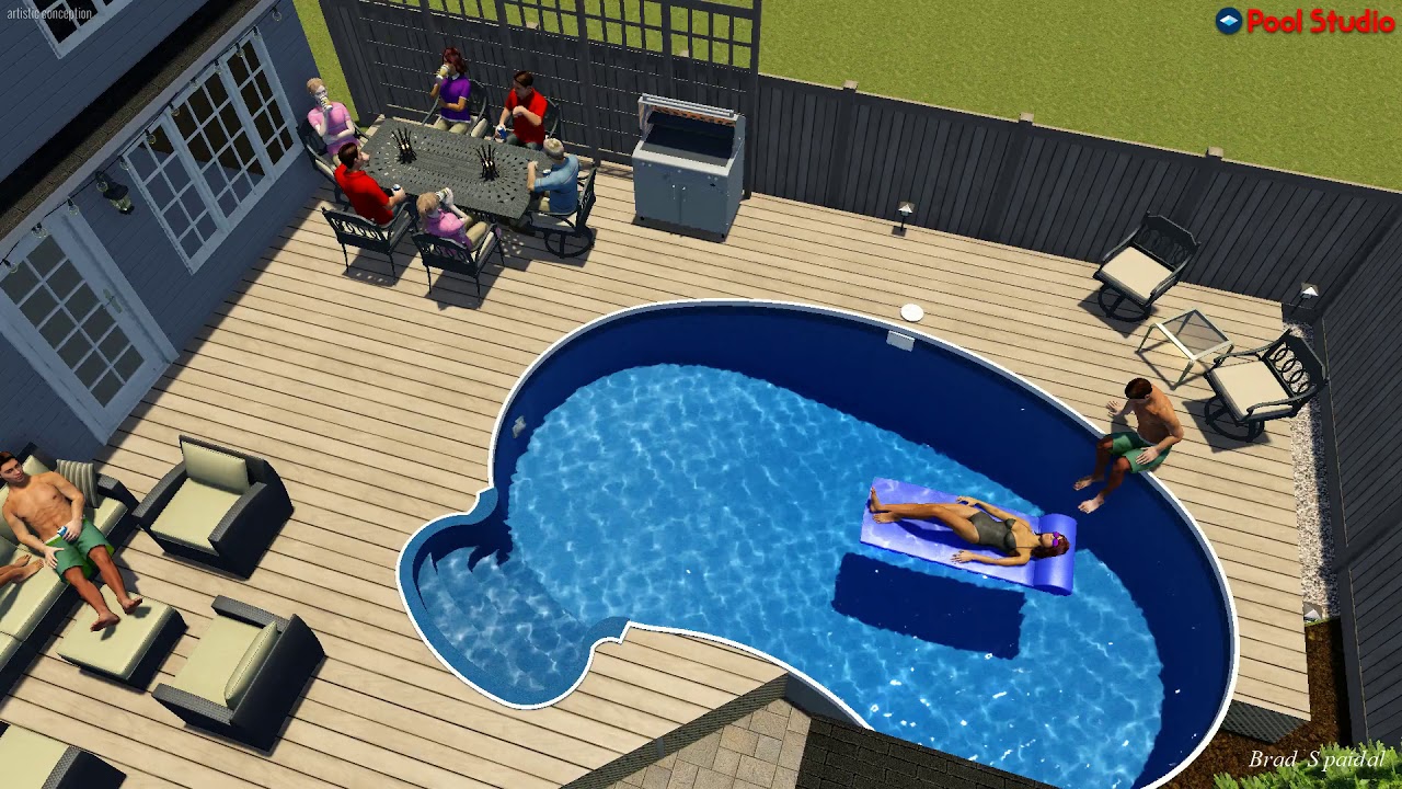 12x22 Kidney SemiInground Pool by Rideau Pools Ottawa YouTube