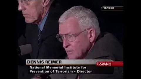 Dennis Reimer Opening Statement