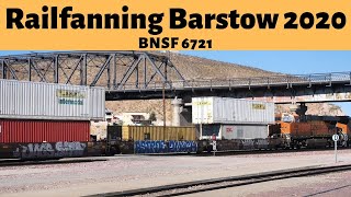 Railfanning Barstow BNSF 6721 Going Through Barstow Yard 7-5-2020