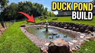 Taking Over a Failed Duck Pond Build! | Duck & Koi Pond | Cat 305