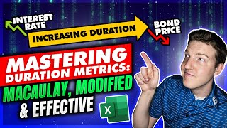 Calculating Macauley, Modified, and Effective Bond Durations in Excel