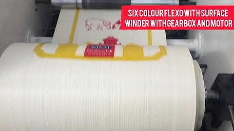 PP | HDPE FABRIC STANDARD FLEXO PRINTING MACHINE INSTALLED WITH LOHIA CIRCULAR LOOM