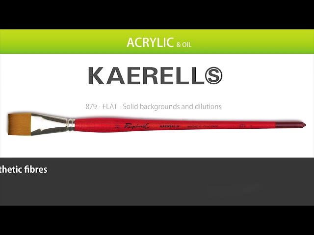  Raphael Kaerell Long Handle Oil & Acrylic Brush, Flat