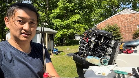Fixing sensor in oil reservoir Mercury 125HP outboard beep alarm - with s’more stick trick - part 1