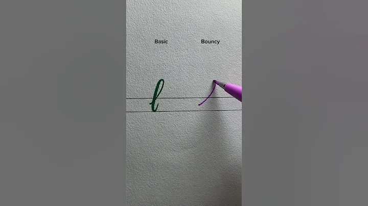 “ l ” basic & bouncy calligraphy #lettering #handwriting #calligrahy #reels #fyp #shorts #viralvideo