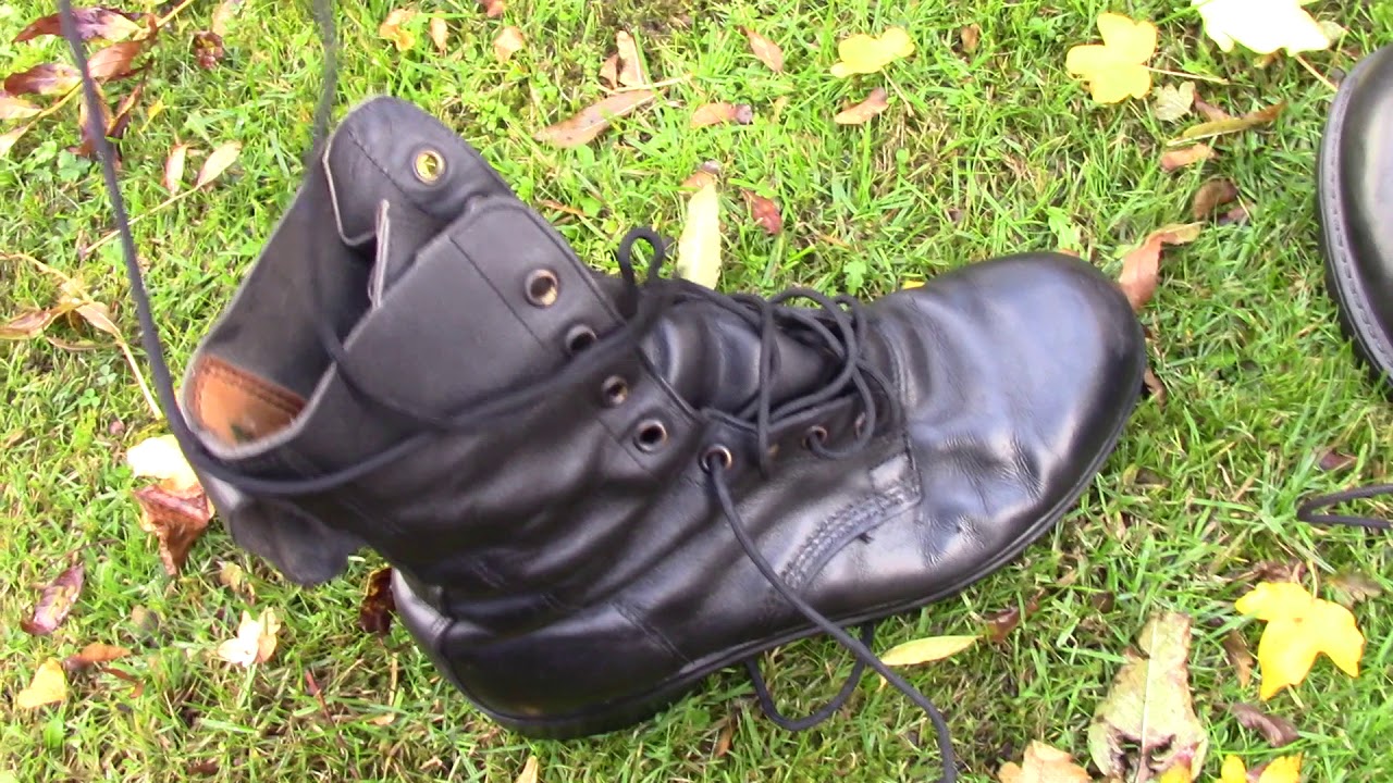 Boots Combat High Ex British Army Boot 1980 S Youtube