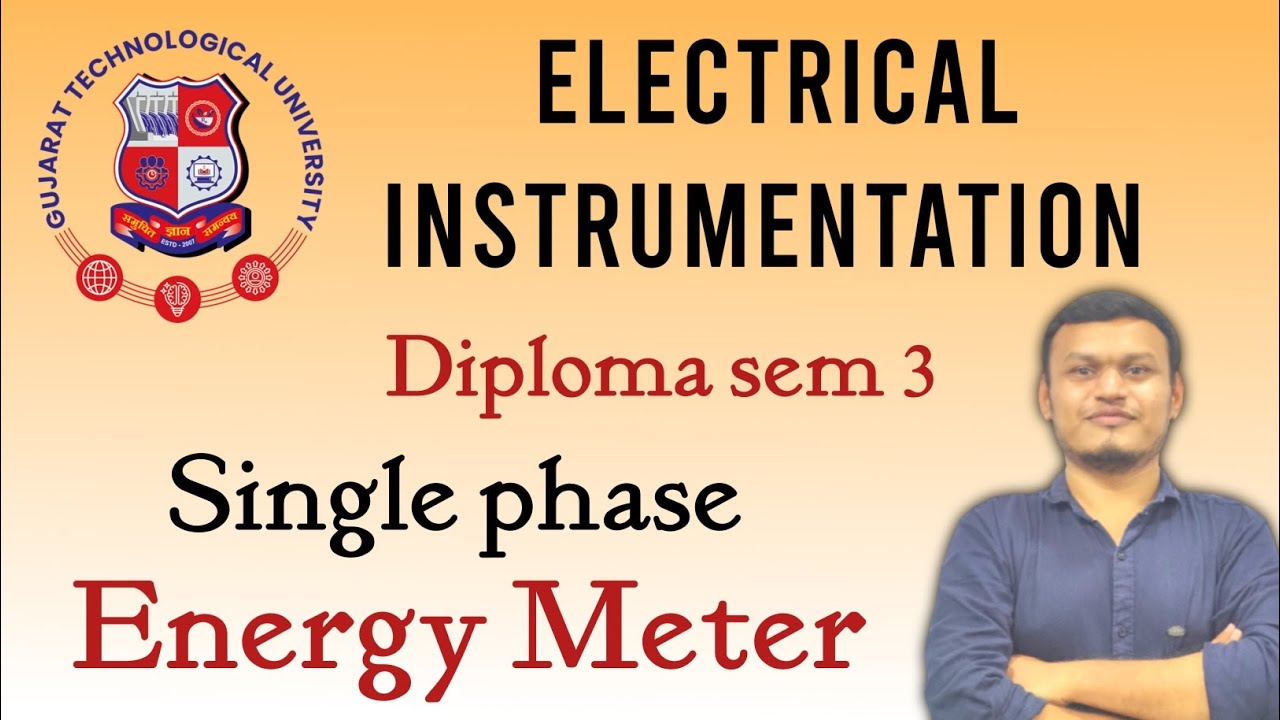 Single phase energy Meter | Electrical instrumentation diploma sem 3 